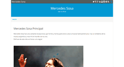 Desktop Screenshot of mercedessosa.com.ar