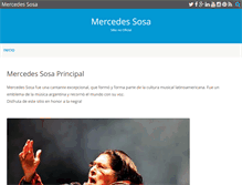 Tablet Screenshot of mercedessosa.com.ar